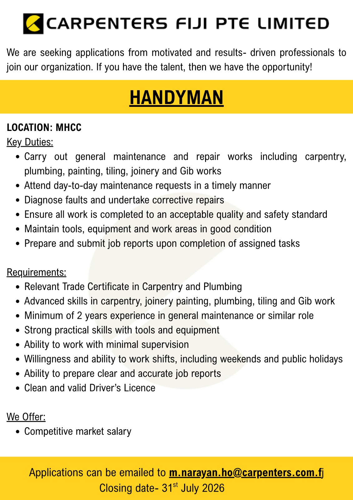 Job Banner