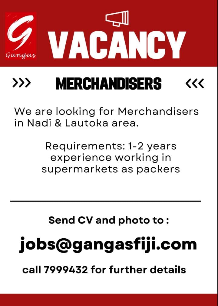 Merchandisers at Pacific Islands Jobs Banner
