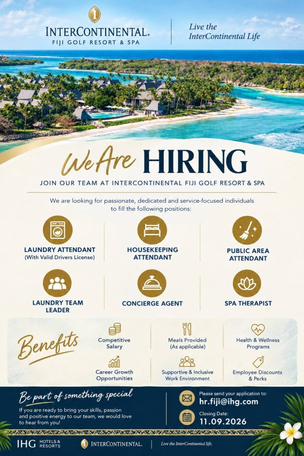 Public Attendant Area  at Pacific Islands Jobs Banner