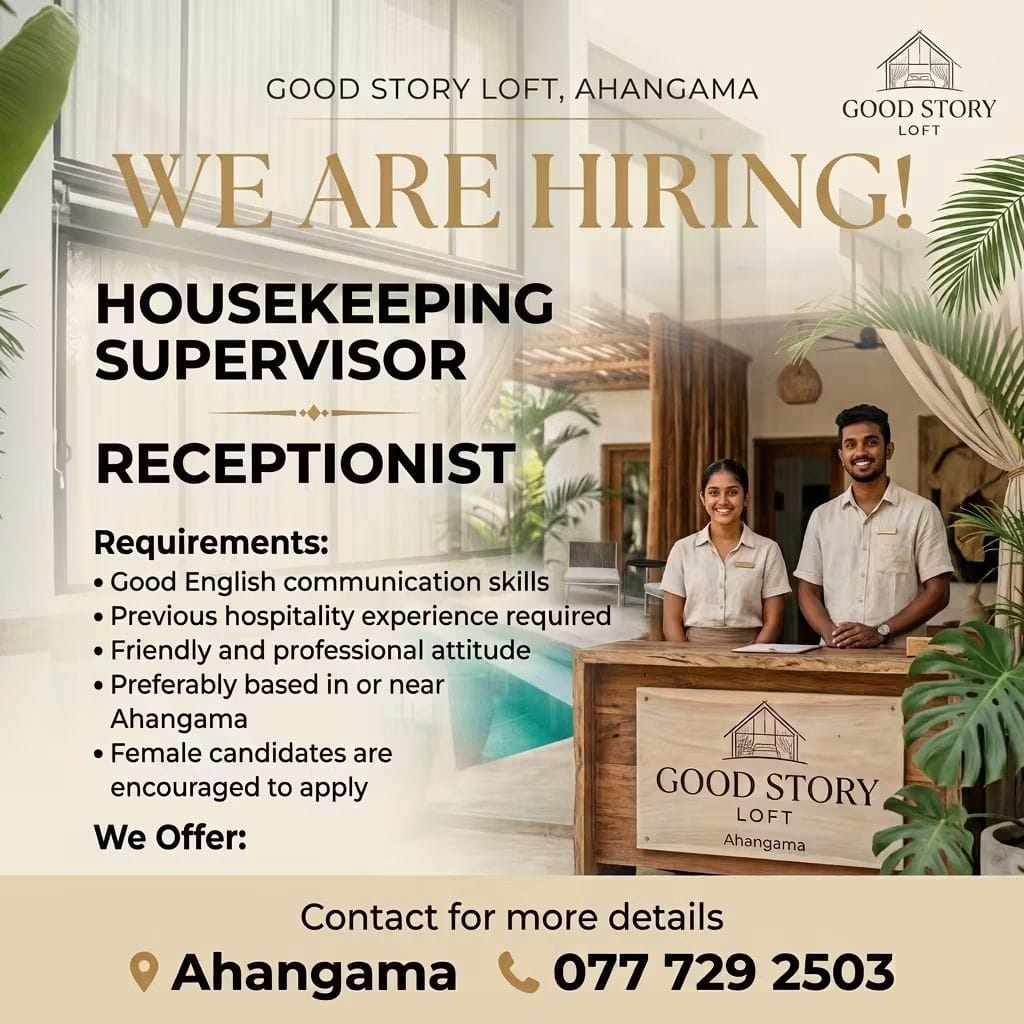 Housekeeping Supervisor at Good Story Loft  Banner