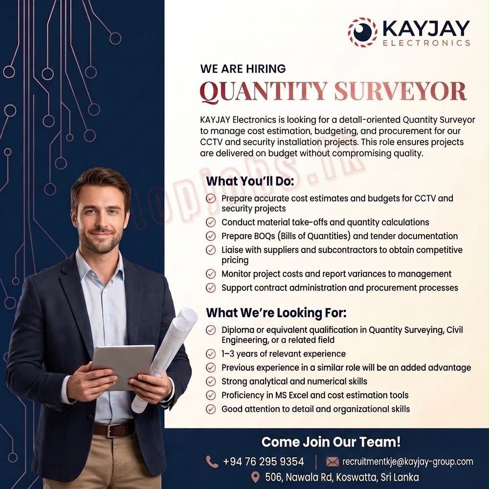 Quantity Surveyor  at Kay Jay Banner