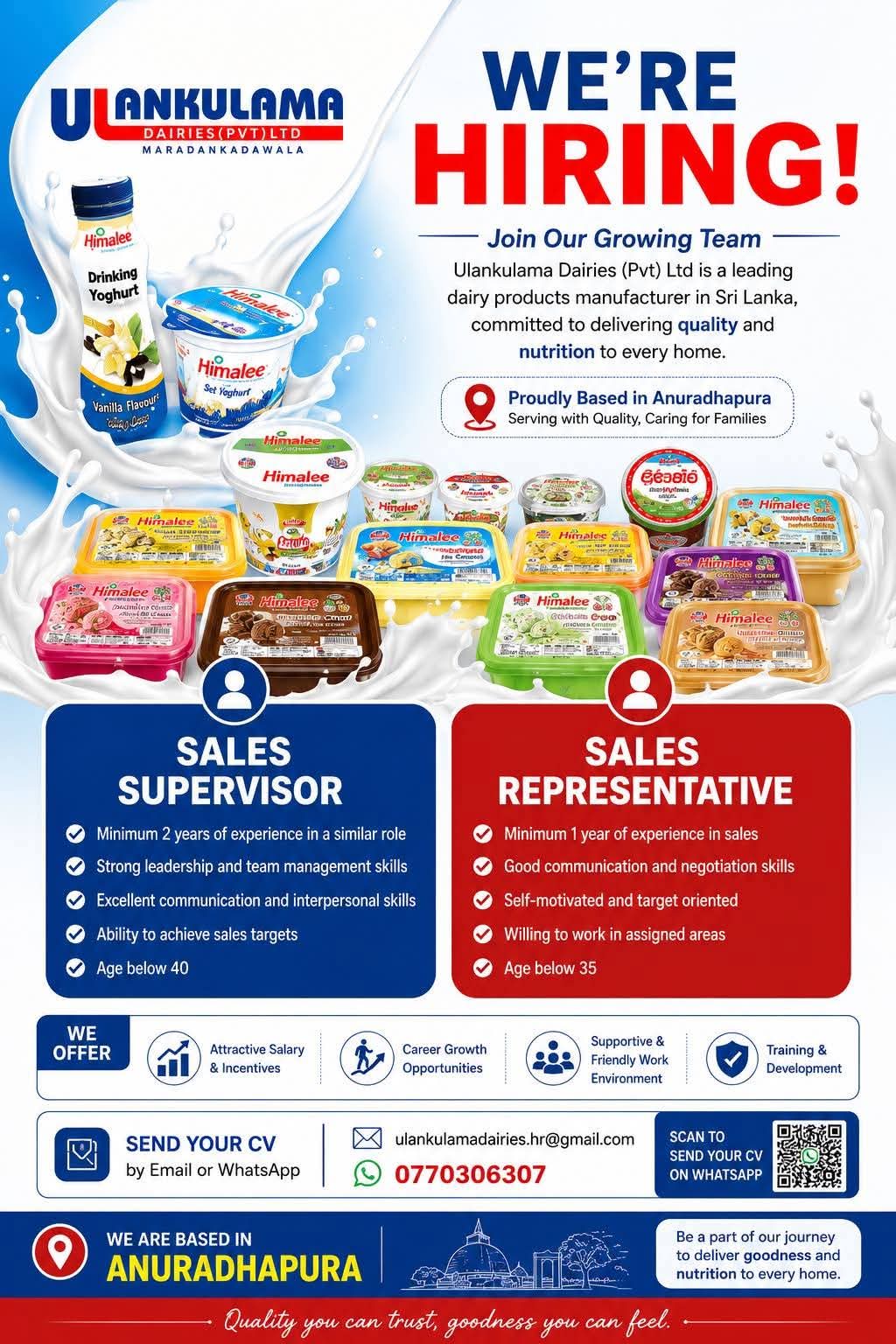 Sales Representative  at SKILLPOTS SRI LANKA Banner